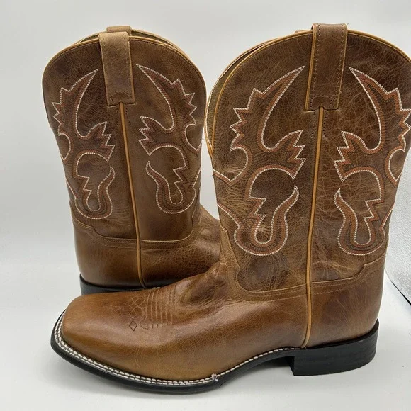 Cody James Boots Mens Size 13D BCJFA18P2 Western Cowboy Square Toe Leather Brown - Picture 14 of 15
